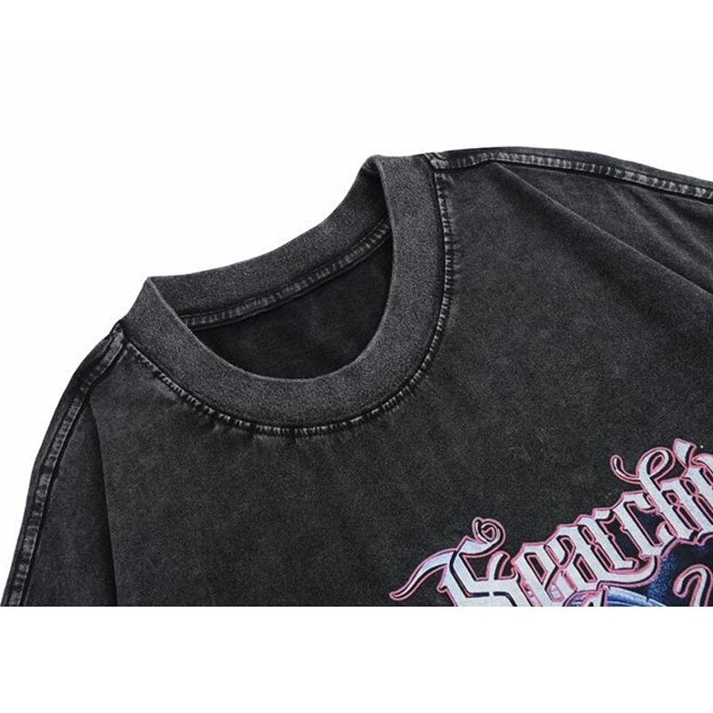 "Bull Chained" Unisex Men Women Streetwear Graphic T-Shirt