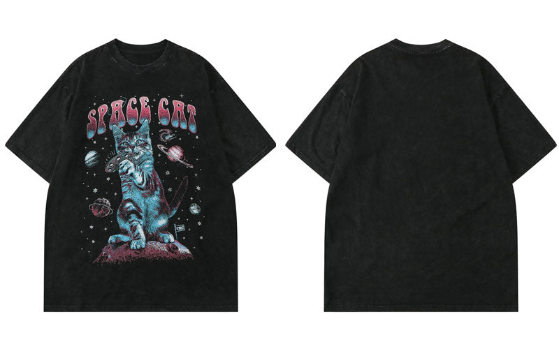 "Space Bound" Graphic Unisex Streetwear Vintage Women Men Y2K T-Shirt