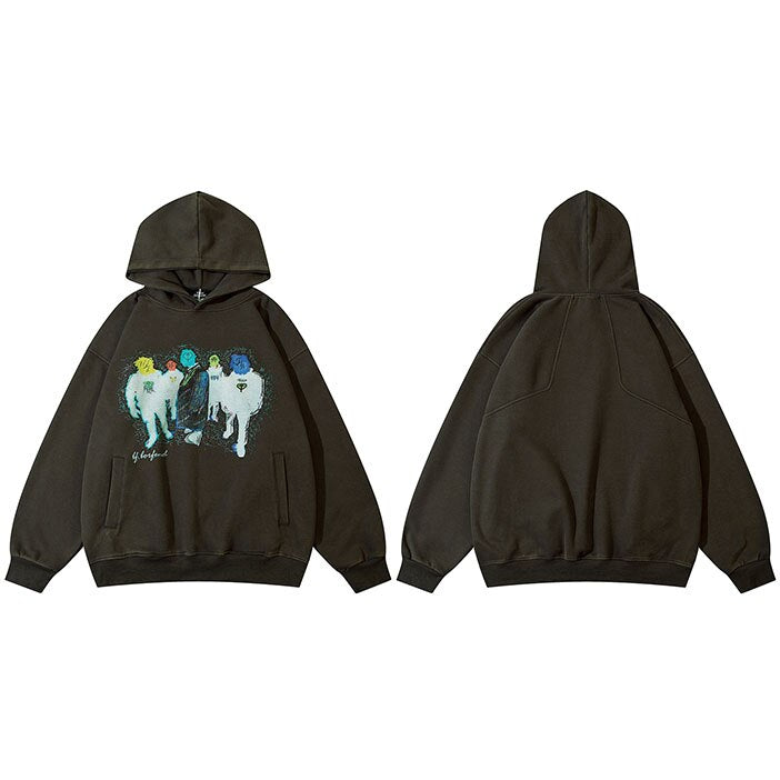 "Gallery Land" Graphic Unisex Streetwear Women Men Y2K Hoodie