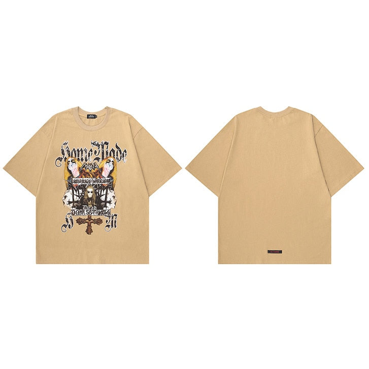 "Punk Rock" Graphic Unisex Streetwear Vintage Women Men Y2K T-Shirt