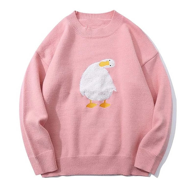 "Confused Duckie" Long Sleeve Unisex Men Women Sweatshirt