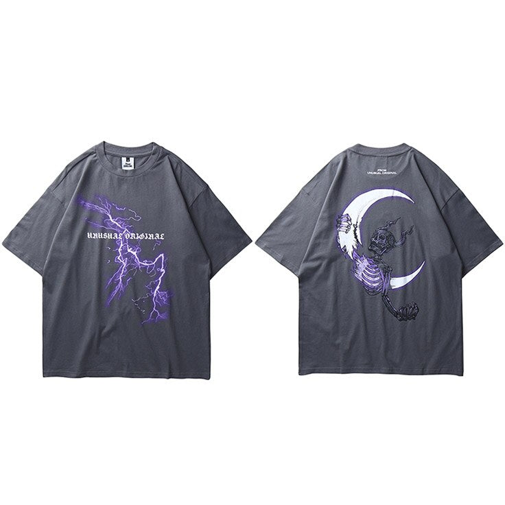 "Moon King" Graphic Unisex Streetwear Vintage Women Men Y2K T-Shirt