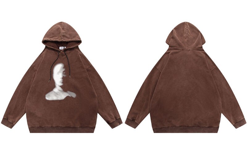 "Ghost Face" Graphic Unisex Streetwear Women Men Y2K Hoodie