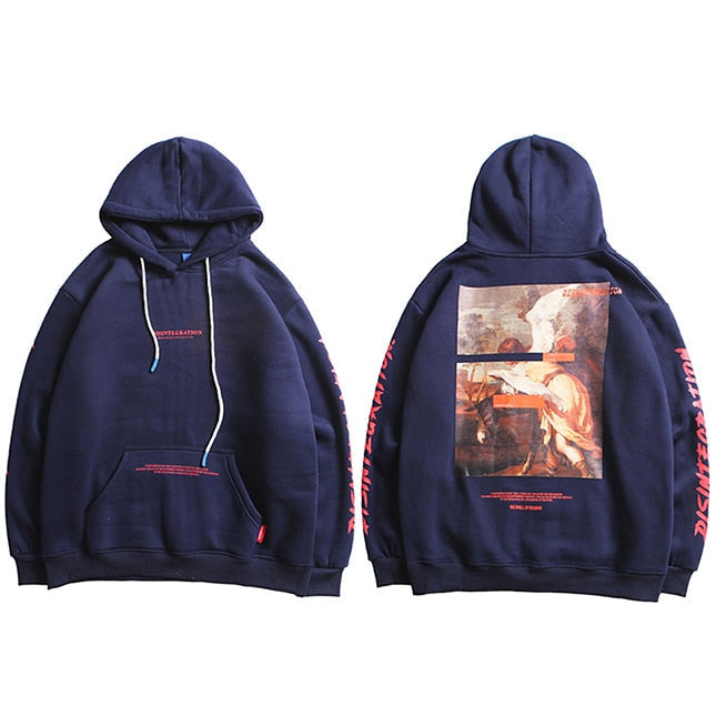 "Run Away" Unisex Men Women Streetwear Graphic Hoodie