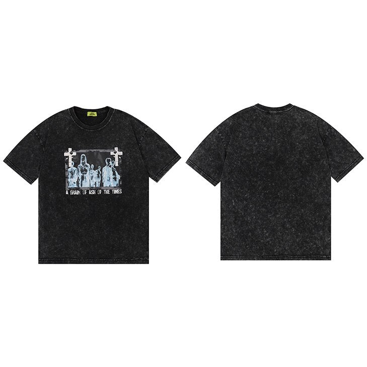 "Washed Family" Graphic Unisex Streetwear Vintage Women Men Y2K T-Shirt