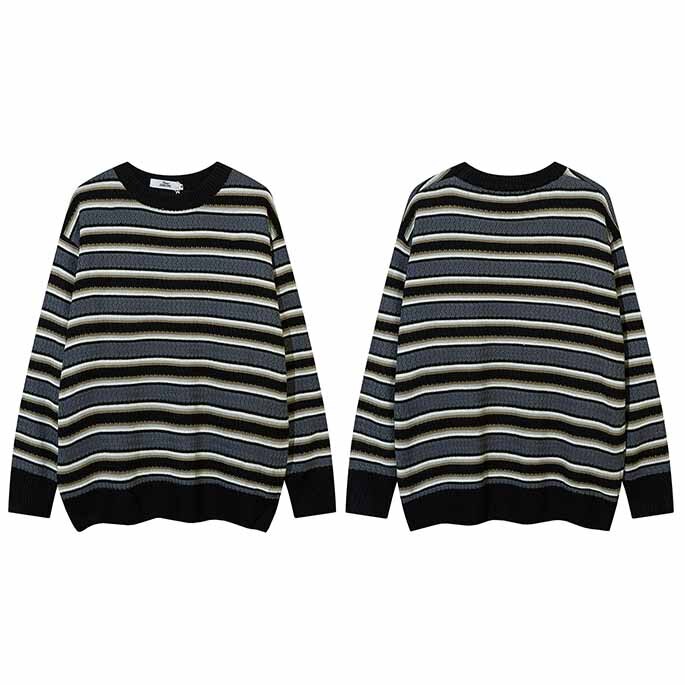 "Night Time" Graphic Unisex Streetwear Vintage Women Men Y2K Sweater