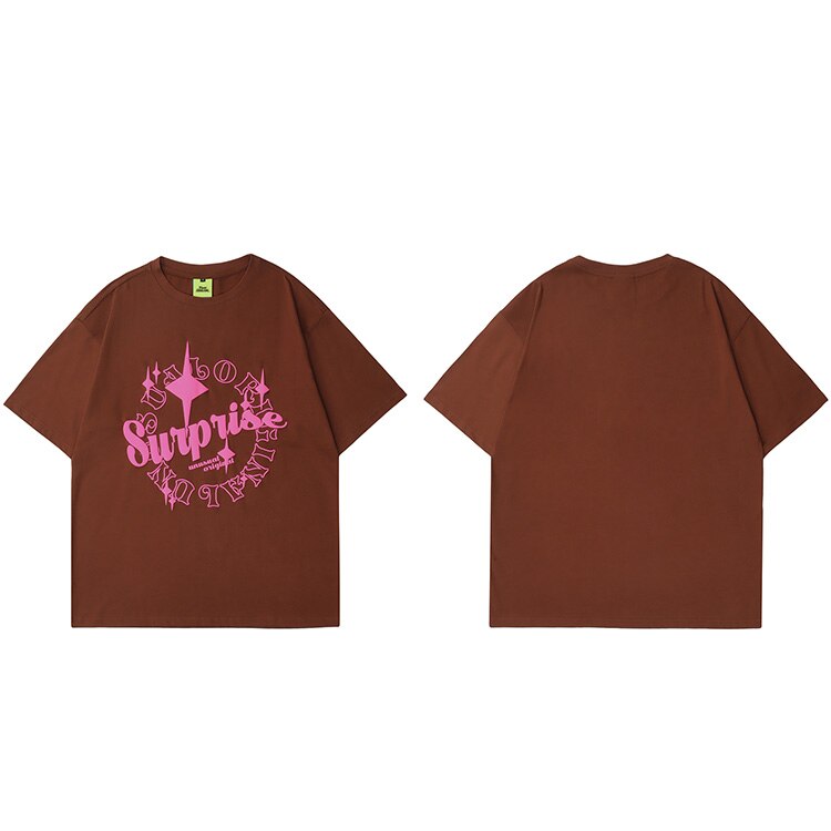 "Surprise" Graphic Unisex Streetwear Vintage Women Men Y2K T-Shirt
