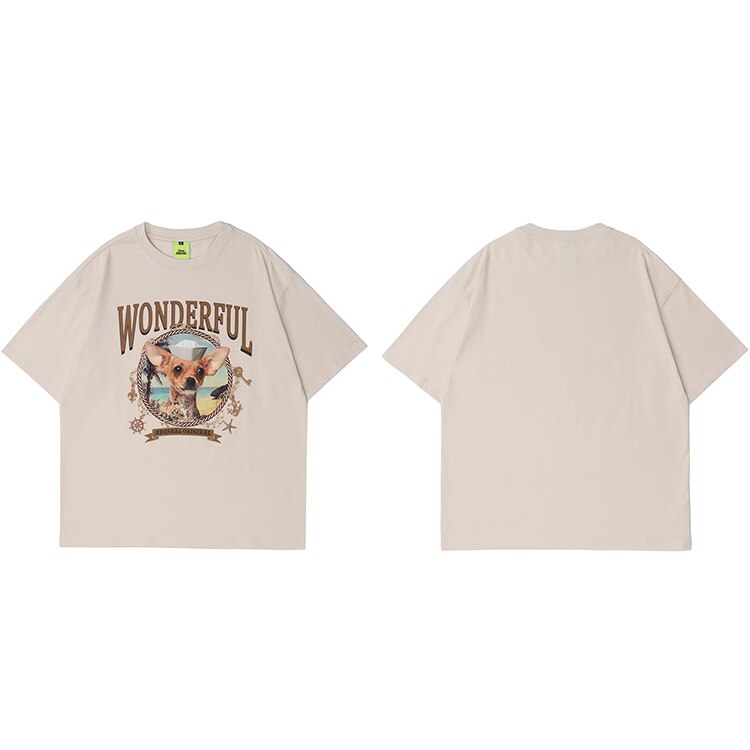 "Wonderful" Graphic Unisex Streetwear Vintage Women Men Y2K T-Shirt