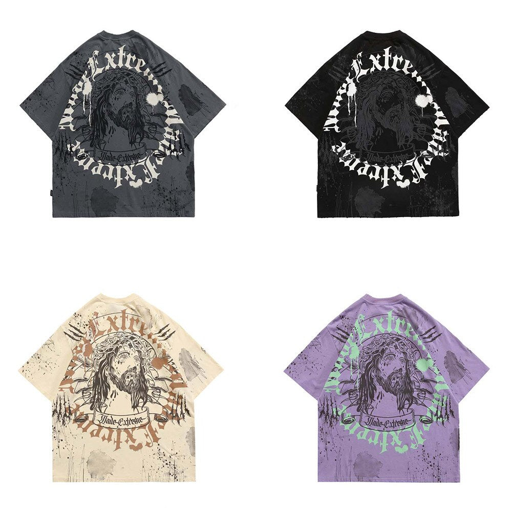 "Throne" Graphic Unisex Streetwear Vintage Women Men Y2K T-Shirt