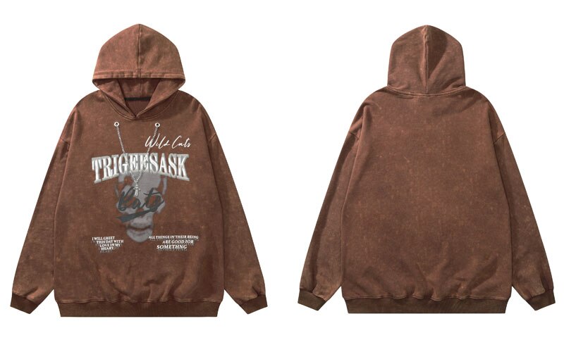 "Bigger Headache" Graphic Unisex Streetwear Vintage Women Men Y2K Hoodie