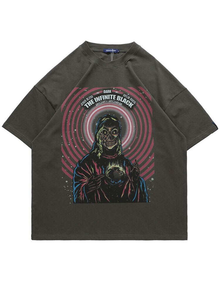 "Too Infinite" Graphic Unisex Streetwear Vintage Women Men Y2K T-Shirt