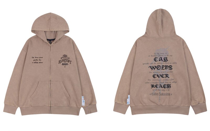 "White Rose" Graphic Unisex Streetwear Vintage Women Men Y2K Hoodie