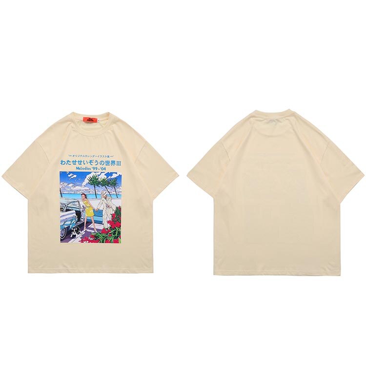 "Afternoon" Men Women Unisex Streetwear Graphic T-Shirt