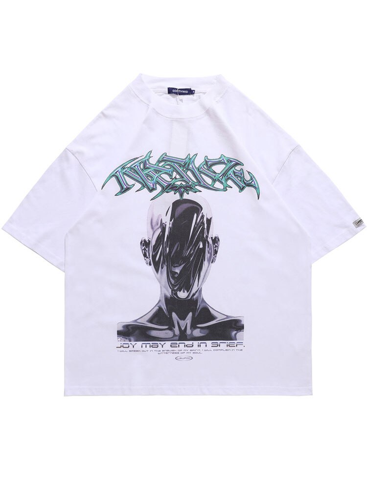 "Death Stare" Unisex Men Women Streetwear Graphic T-Shirt