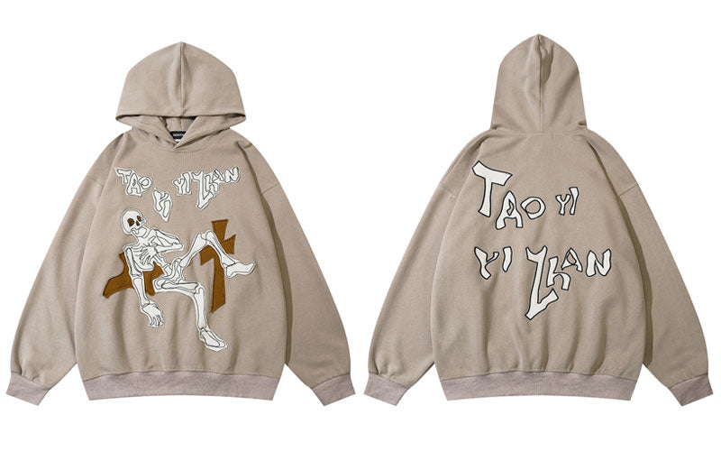 "Laying Still" Graphic Unisex Streetwear Vintage Women Men Y2K Hoodie