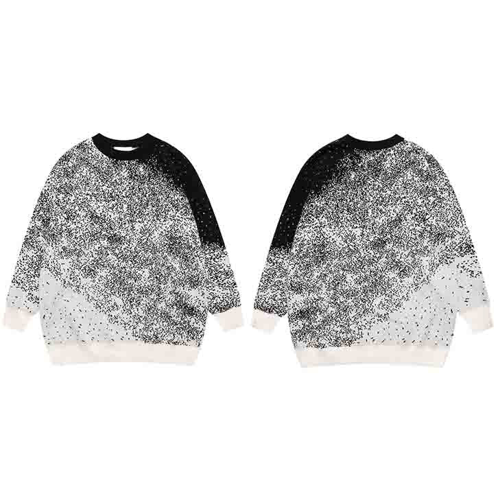 "Starry Night" Graphic Unisex Streetwear Vintage Women Men Y2K Sweater
