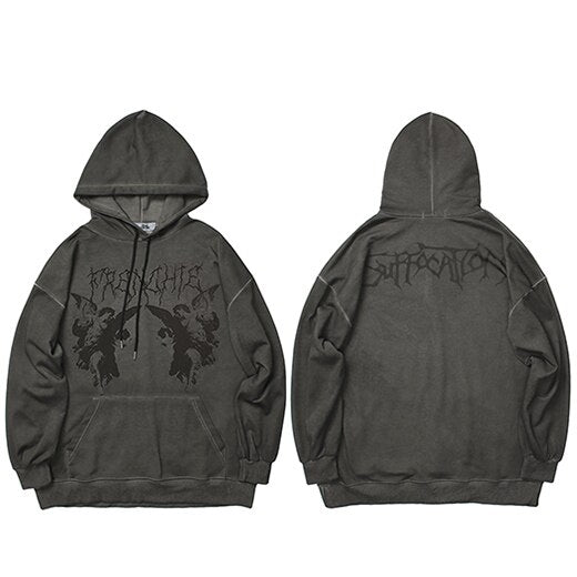 "Dark Angel" Unisex Men Women Streetwear Graphic Hoodie