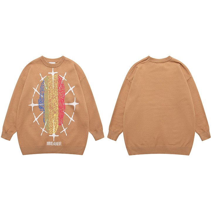"Chase The Rainbow" Unisex Men Women Streetwear Graphic Sweater