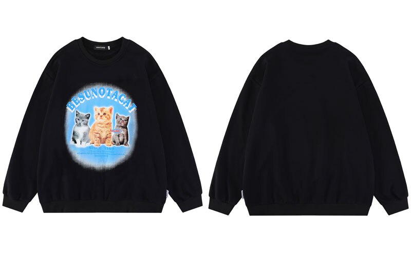 "Tragic Trio" Graphic Unisex Streetwear Vintage Women Men Y2K Sweatshirt