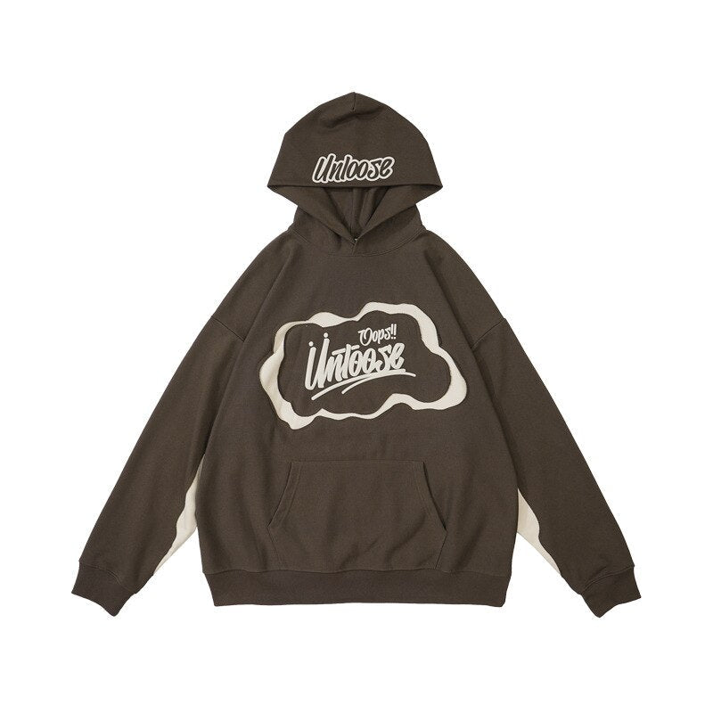 "Unloosen" Graphic Unisex Streetwear Vintage Women Men Y2K Hoodie