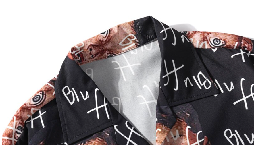 "Bluff Boy" Unisex Men Women Graphic Button Up Shirt