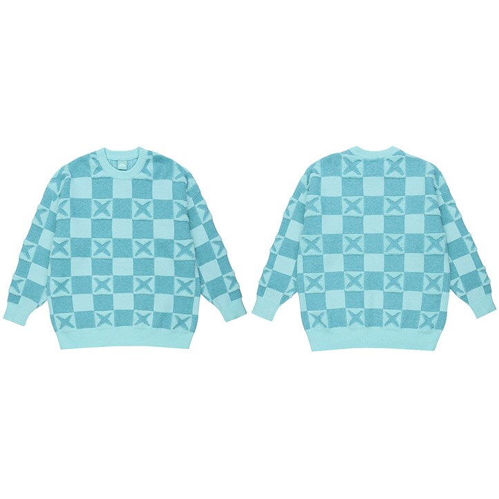 "Check Mate" Unisex Men Women Streetwear Graphic Sweater