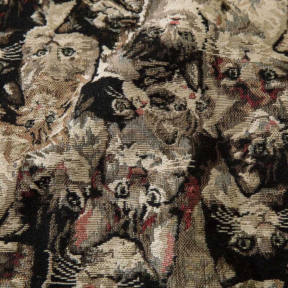 "Jungle Dreams" Graphic Unisex Streetwear Vintage Women Men Y2K Button Shirt