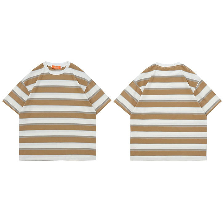 "Stripes" Graphic Unisex Streetwear Vintage Women Men Y2K T-Shirt