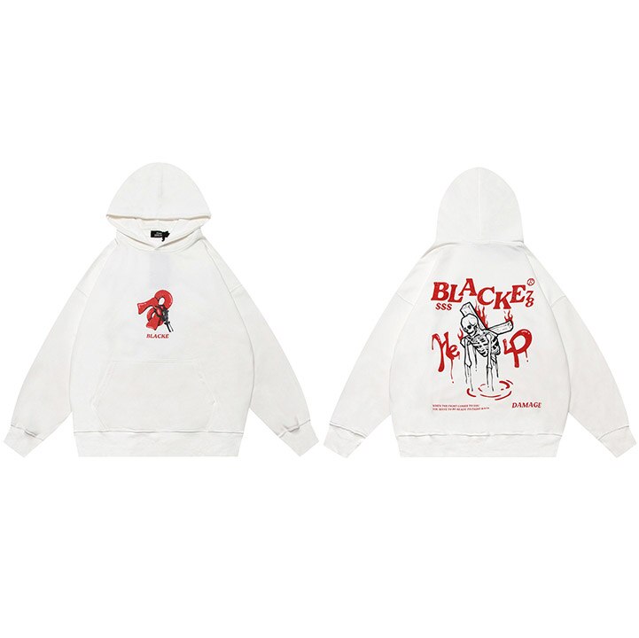 "Rise From Below" Graphic Unisex Streetwear Vintage Women Men Y2K Hoodie