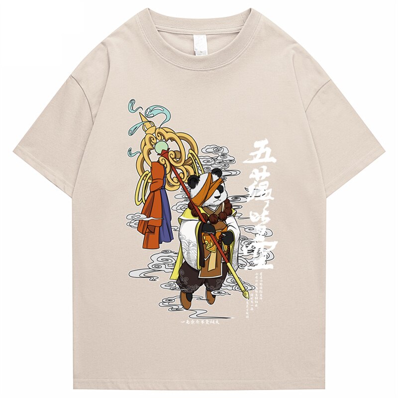 "Royal Panda" Graphic Unisex Streetwear Vintage Women Men Y2K T-Shirt