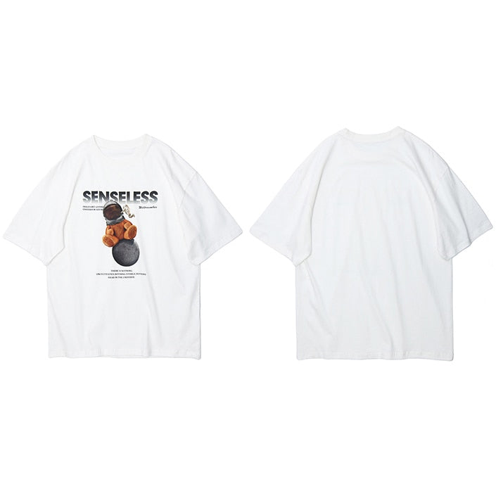 "Senseless" Graphic Unisex Streetwear Vintage Women Men Y2K T-Shirt