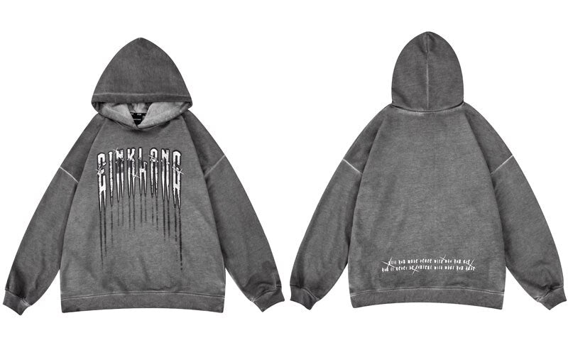 "Wasteland" Graphic Unisex Streetwear Vintage Women Men Y2K Hoodie