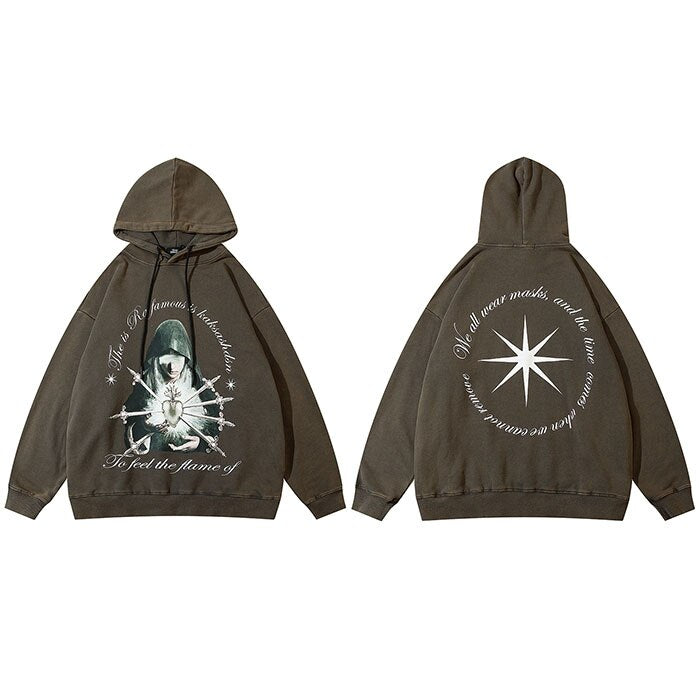 "The Chosen One" Graphic Unisex Streetwear Vintage Women Men Y2K Hoodie