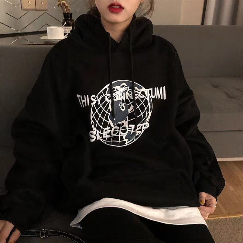 "The Blueprint" Graphic Unisex Streetwear Vintage Women Men Y2K Hoodie