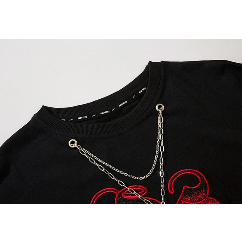 "Solid Letter" Unisex Men Women Streetwear Graphic Sweatshirt Daulet Apparel