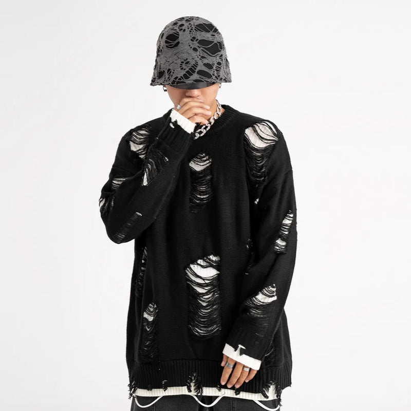 oversized flame jumper with bold print, ideal for photo-ready Y2K streetwear layering, street fashion menswear trend for seas