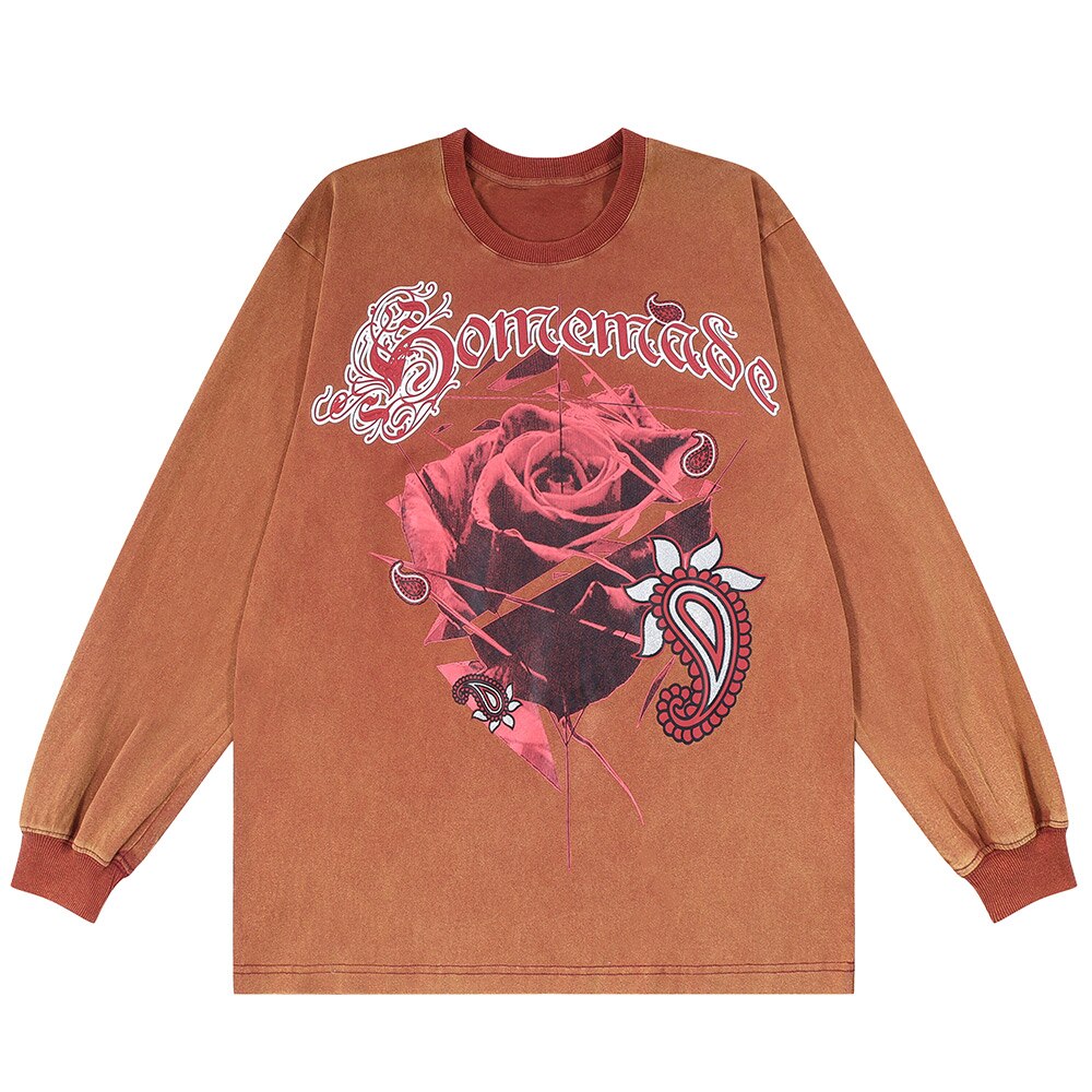 "Ruby Rose" Unisex Men Women Streetwear Graphic Sweatshirt Daulet Apparel