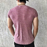Glitchcore Melting smiley – Mens Fitness Sports Shaping Elastic Quick Drying T Shirt Gen