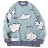 "Cloudy Night" Unisex Men Women Streetwear Graphic Sweater Daulet Apparel