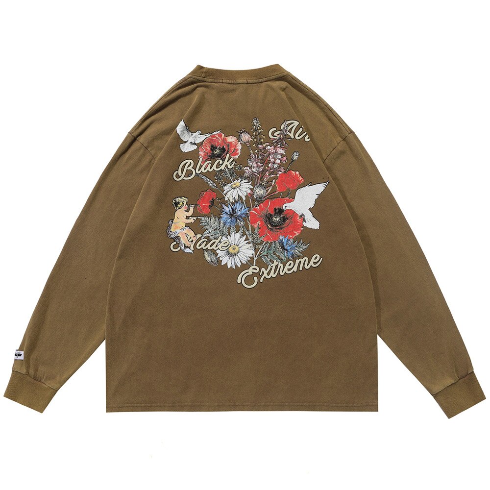 "Open Garden" Unisex Men Women Streetwear Graphic Sweatshirt Daulet Apparel