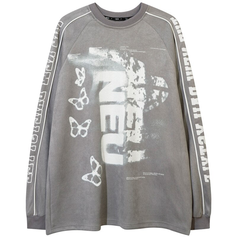 "Dust Bunny" Unisex Men Women Streetwear Graphic Sweatshirt Daulet Apparel