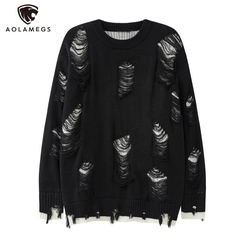 varsity flame pullover for men with bold graphic knit design, perfect for 2025 fashion, street fashion menswear trend for sea