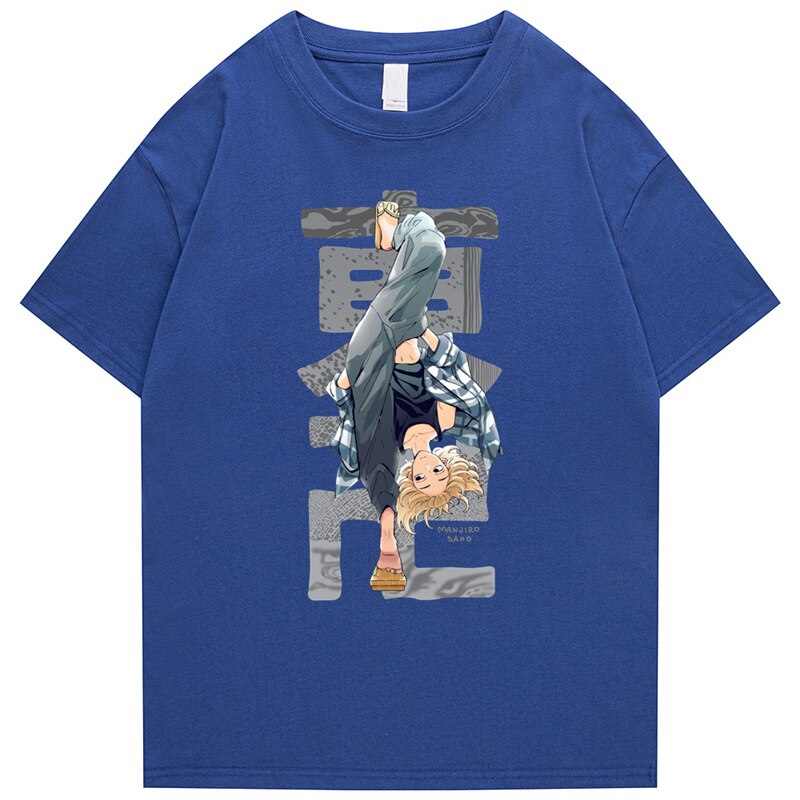 Anime‑inspired oversized t-shirt with Japanese street fashion cues, bold graphic art and clean finish, ideal for urban layering and statement street style.