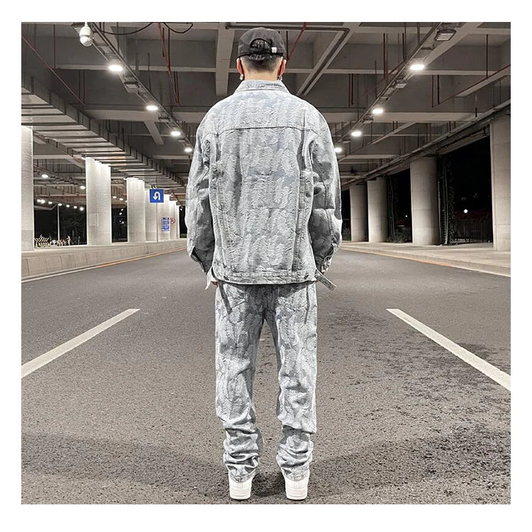 trendy coat featuring hip hop denim jeans jacket coat fashion feathers embroidery jeans coats high street outerwear streetwear jackets mens clothing design – premium quality jacket for men