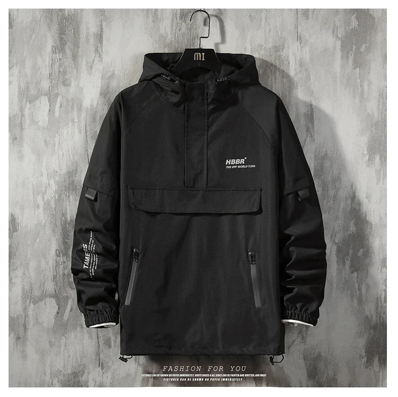 Double-Layer Urban Hoodie Jacket Modern Aesthetic