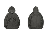 Hip Hop Streetwear Hoodie Sweatshirt Men Dark Style Angel Print Pullov