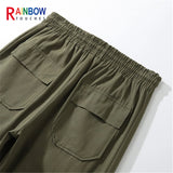 rainbowtouches new fashion classic brand mens cargo pants big pocket design trousers loose straight high street style overalls unique cargo style 3051