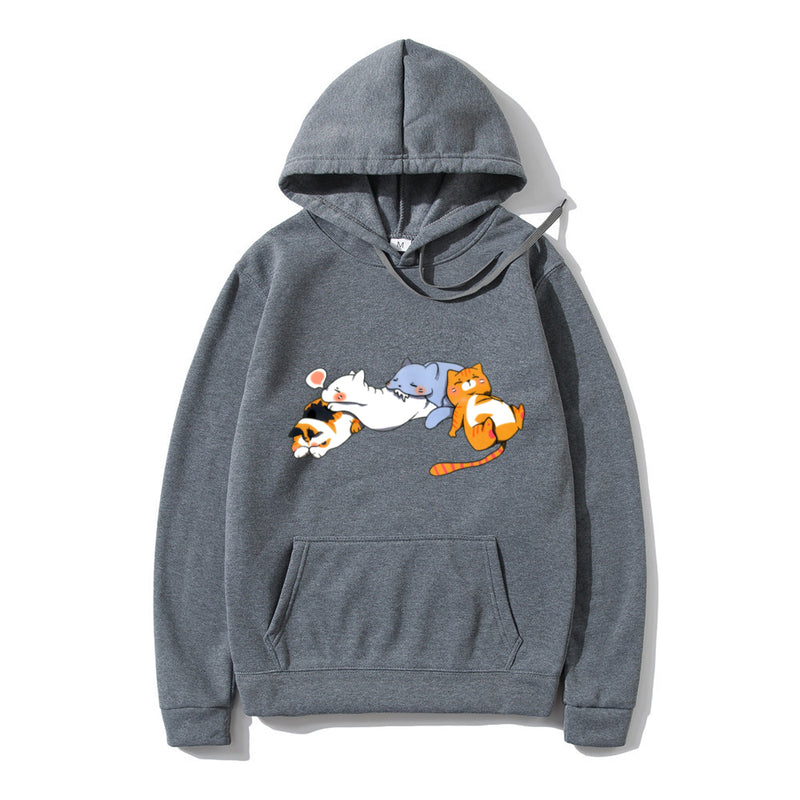 Autumn Winter Womens Hoodies Japan Fashion Women Clothing Cartoon Prin