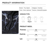 Hip Hop Lightning Hoodie Sweatshirt Men Harajuku Streetwear Hooded Pul