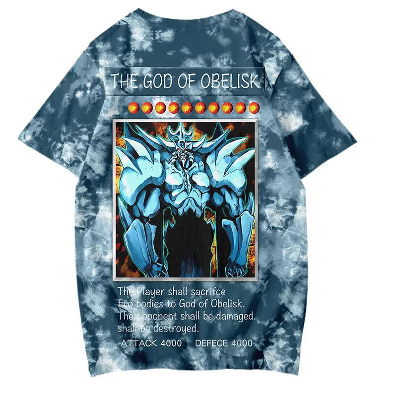 Harajuku Aesthetic print tee – Yu Gi Oh Tshirt Streetwear Men Casual High Street Japan 3D P